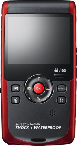 Samsung HMX-W200 Waterproof HD Recording with 2.4-inch LCD Screen (Red) in Saudi Arabia