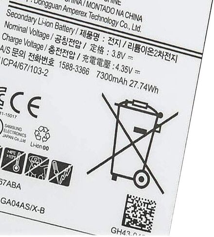 EB-BT567ABA Tablet Battery for Samsung Galaxy Tab E 9.6 XLTE SM-T567 SM-T567V SM-T560NU EB-BT567ABA Series Notebook 3.8V 7300mAh 27.74Wh in Saudi Arabia