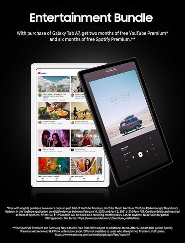 SAMSUNG Galaxy Tab A7 10.4 Wi-Fi 64GB Silver (SM-T500NZSEXAR) (Renewed) in Kuwait