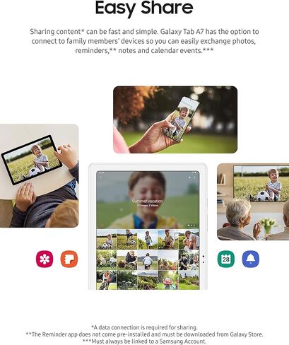 SAMSUNG Galaxy Tab A7 10.4 Wi-Fi 64GB Silver (SM-T500NZSEXAR) (Renewed) in Kuwait