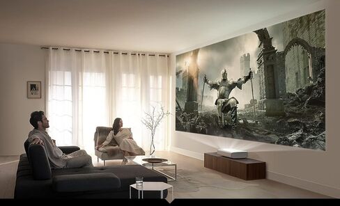 Samsung SP-LSP9T 130" The Premiere 4K Smart Laser Short-Throw Projector with an Additional 4 Year Coverage by Epic Protect (2021) in Saudi Arabia