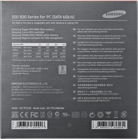 Samsung 830 Series MZ-7PC128B/WW 128 GB Internal Solid State Drive in Saudi Arabia