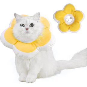 adnikia القط المخروط طوق لينة، القط الانتعاش طوق للماء زهرة القط المخاريط لوقف لعق قابل للتعديل طوق الإليزابيثي للقطط الكلاب الصغيرة لطيف القط طوق هريرة طوق (الأرجواني الفاتح، ق) in Kuwait