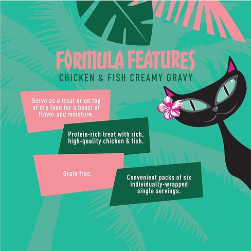 Tiki Cat Stix Wet Mousse Treats, Single Serve Indulgent Lickable Treat or Dry Food Topper, with Chicken in Creamy Gravy, 0.5 oz. Pouch (Pack of 20) in Kuwait