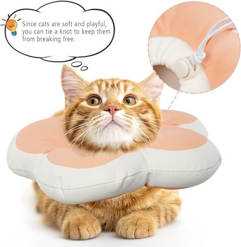 adnikia القط المخروط طوق لينة، القط الانتعاش طوق للماء زهرة القط المخاريط لوقف لعق قابل للتعديل طوق الإليزابيثي للقطط الكلاب الصغيرة لطيف القط طوق هريرة طوق (الأرجواني الفاتح، ق) in Kuwait