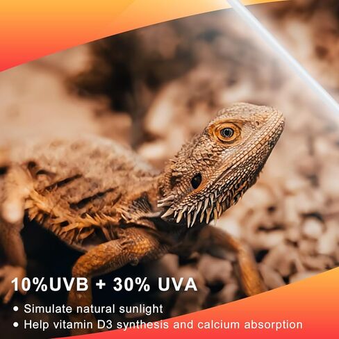 LUCKY HERP 2 حزمة T5 UVB 10.0 ضوء الزواحف 39W، UVA UVB أنبوب مصباح الفلورسنت، لمبة إضاءة UVB للسلاحف والحرباء والسلاحف والسحلية in Kuwait