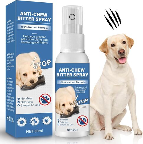 Bitter Apple Spray for Dogs to Stop Chewing,No Chew Spray for Dogs,Prevents Dogs From Biting and Protect the Safety of Furniture and Pets for Indoor and Outdoor Use in Kuwait