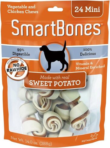 SmartBones Mini Sweet Potato Chews (24 Pack), SBSP-02002, Mini-24 pieces/pack in Kuwait