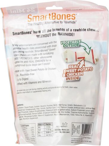 SmartBones Mini Sweet Potato Chews (24 Pack), SBSP-02002, Mini-24 pieces/pack in Kuwait