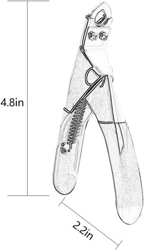 ماكينة قص أظافر الكلاب والقطط من Auson، أدوات تشذيب احترافية لمخالب الحيوانات الأليفة، شفرات حادة من الفولاذ المقاوم للصدأ، أدوات تزيين الحيوانات الأليفة المتوسطة والكبيرة، مقابض مريحة للحيوانات الصغيرة والمتوسطة والكبيرة (أسود) in Kuwait