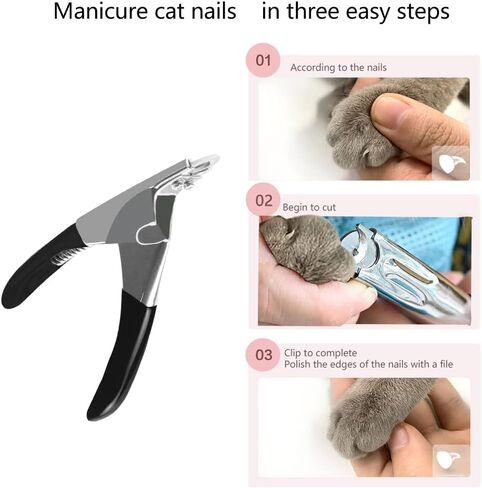 ماكينة قص أظافر الكلاب والقطط من Auson، أدوات تشذيب احترافية لمخالب الحيوانات الأليفة، شفرات حادة من الفولاذ المقاوم للصدأ، أدوات تزيين الحيوانات الأليفة المتوسطة والكبيرة، مقابض مريحة للحيوانات الصغيرة والمتوسطة والكبيرة (أسود) in Kuwait