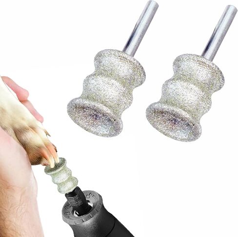أداة تشذيب أظافر الكلاب من OVATAVO - أداة تزيين أظافر الكلاب من أجل Dremel - مرفق مطحنة أظافر الحيوانات الأليفة مقاس 1/8 بوصة للكلاب والقطط والحيوانات الصغيرة (2 لتر) in Kuwait