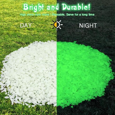 Glow in The Dark Gravel, Fluorescent Glow in The Dark Rocks Decorations Fish Tank Rocks Decorative Aquarium Gravel Stones for Garden Room Planter Aesthetic, 300g/ 0.66lb (3-5 mm, Blue Green) in Kuwait