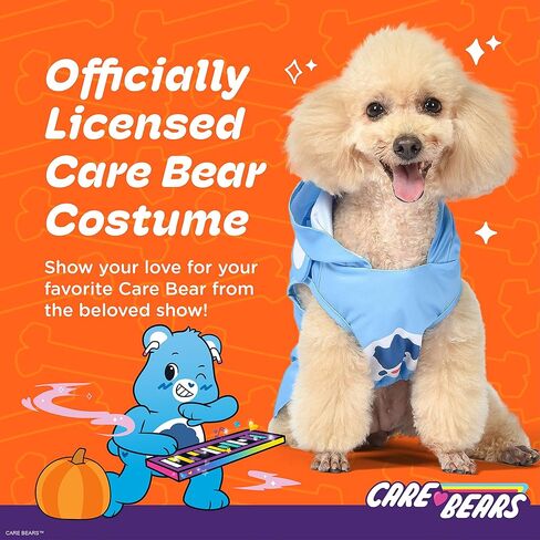 Halloween Cheer Bear Sleeveless Hoodie - S - Cozy Hoodie for Dogs | Fun and Cute Halloween Costumes for Dogs| Officially Licensed Care Bears Pet Products in Kuwait