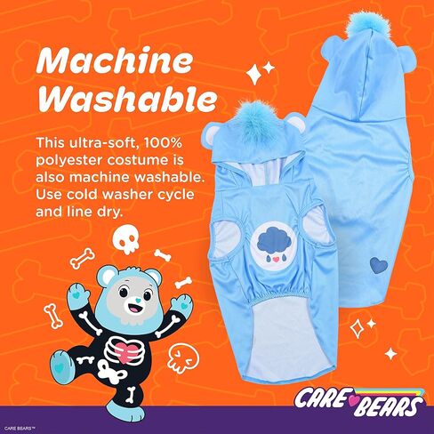 Halloween Cheer Bear Sleeveless Hoodie - S - Cozy Hoodie for Dogs | Fun and Cute Halloween Costumes for Dogs| Officially Licensed Care Bears Pet Products in Kuwait