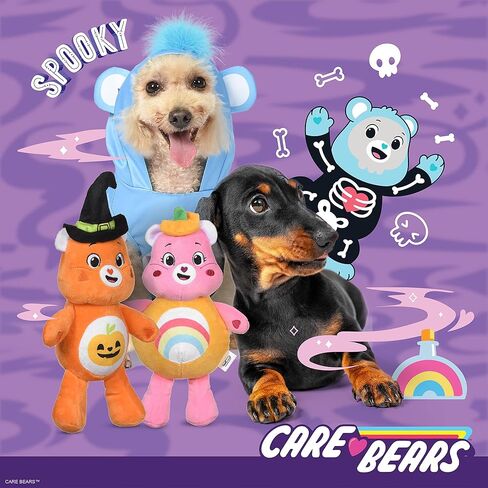 Halloween Cheer Bear Sleeveless Hoodie - S - Cozy Hoodie for Dogs | Fun and Cute Halloween Costumes for Dogs| Officially Licensed Care Bears Pet Products in Kuwait