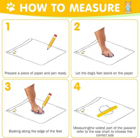 DcOaGt Dog Boots & Paw Protectors for Hot Pavement Winter Snow, Anti-Slip Puppy Booties for Hiking Walking, Waterproof Breathable and Reflective Dog Shoes for Small Size Dogs 4PCS in Saudi Arabia