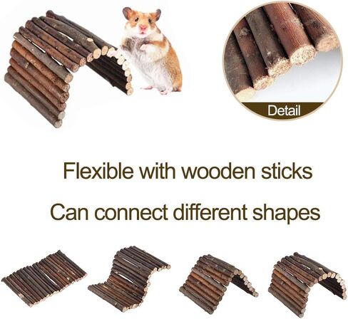 Pet Hammock Hamster Hanging Toy, 3 Piece Set House Hanging Bed Cage Toys for Small Animal Sugar Glider Squirrel Chinchilla Hamster Rat Playing Sleeping in Kuwait