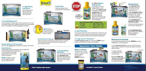 Tetra 55 Gallon Aquarium Kit with Fish Tank, Fish Net, Fish Food, Filter, Heater and Water Conditioners in Saudi Arabia