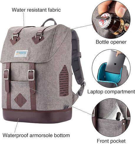 Kurgo Dog Carrier Backpack for Small Pets - Dogs & Cats | TSA Airline Approved | Cat | Hiking or Travel | Waterproof Bottom | G-Train | Ruck Sack | Heather Grey in Kuwait