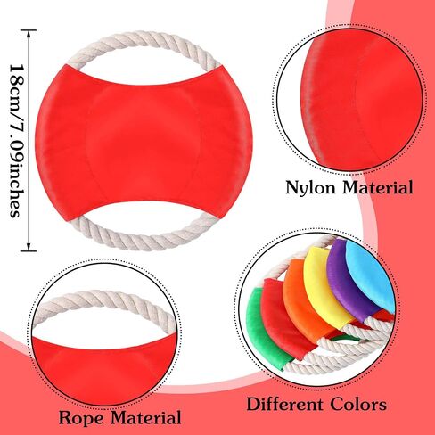 36 Pieces Flying Disc Dog Rope Toys Dog Toy Dog Training Toy Assortment Puppy Chew Rope Toy for Large Medium Small Breeds Pet Training Throwing Playing and Teething Clean in Saudi Arabia