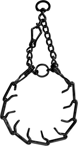 Downtown Pet Supply Chrome Plated Prong Collar for Dogs, Small - Adjustable, No-Choke and No Pull Dog Collar with Removable Links - Pinch Collar for Dogs Under 20 lbs and 14" Neck Width in Saudi Arabia