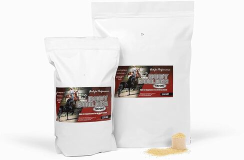 Body Builder 4000, Horse Weight Gain Supplement, High Fat and Energy Horse Weight Builder with Body Conditioning Horse Vitamins, Improves Hoof Quality - 25 LB Bag in Saudi Arabia