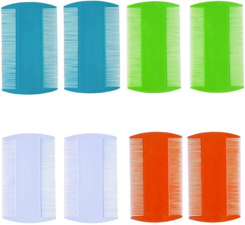 8 Pcs Double Sided Fine Combs,Cat Dog Pet Grooming Fine Tooth Hair Combs in Kuwait