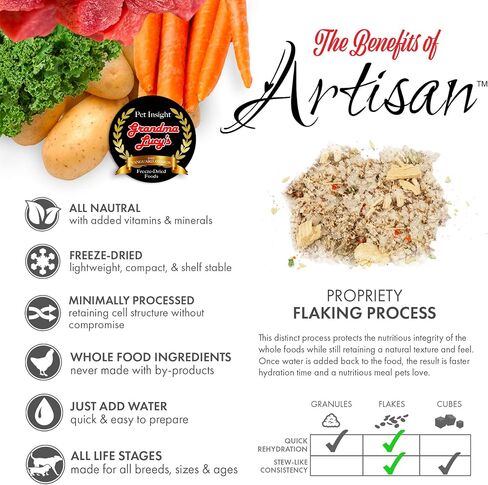 Grandma Lucy's Artisan Dog Food, Grain Free and Freeze-Dried - Artisan Venison, 10Lb Bag in Kuwait