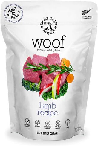 طعام الكلاب الخام المجفف بالتجميد من WOOF، أو خلاط، أو قطعة علوية، أو علاج - نسبة عالية من البروتين، طبيعي، وصفة ذات مكونات محدودة 1.76 أونصة in Saudi Arabia