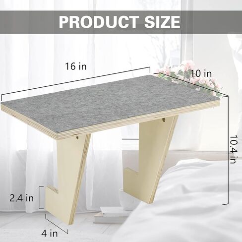 Cat Window Perch Wooden Cat Hammock for Window, Pet Cat Bed Shelves for Window Sill, Window Perch Seat for Indoor Cats, Cat Shelves Window Bed with Plush Covered No Drilling No Suction Cup in Kuwait