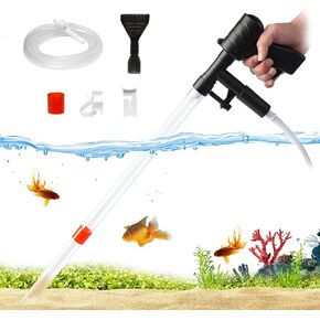 Aquarium Tank Gravel Cleaner: Fish Tank Vacuum Cleaner with Aquarium Water Changer Vacuum Fish Tanks Gravel Vacuum Cleaner Algae Scraper Set for Fish Tank Change Water Cleaning Sand and Gravel