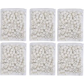 JIHAQUA Aquarium Bio Ceramic Rings 18 lbs Filter Media for Pond Fish Tank Canister Filter