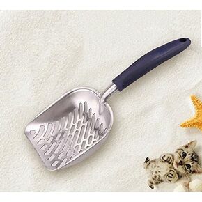 WILLPLEASE Cat Litter Box Poop Scoop Endurance Stainless Steel Kitty Litter Boxes Scooper Big Size in Saudi Arabia