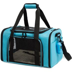 Cat Carrier Dog Carrier Pet Carrier Cat Bags for Small Medium Cats Dogs Puppies of 15 Lbs,of Airline Approved Small Dog Bag Soft Sided,Collapsible Travel Puppy Carrier (Medium, Black) in Kuwait