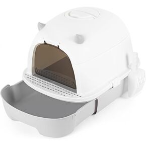 صندوق فضلات القطط مع غطاء، صندوق فضلات القطط المحمول للسفر، نونية مغلقة للقطط، مرحاض للقطط سهل التنظيف in Kuwait