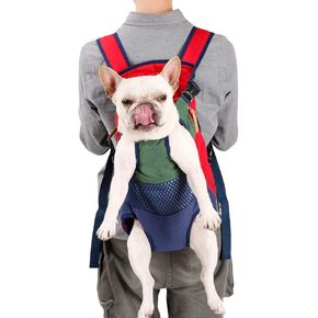 Lifeunion Legs Out Dog Carrier Backpack Hands-Free Adjustable Pet Travel Carrier for Small Medium Dogs Cats Motorcycle Hiking Walking (Green+Blue) in Kuwait