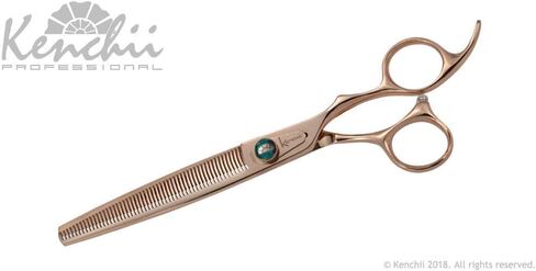 كينشي مقصات حلاقة فاخرة بلون ذهبي وردي لجميع السلالات (مجموعة من 4 قطع مقاس 7 انش) in Kuwait