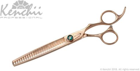 كينشي مقصات حلاقة فاخرة بلون ذهبي وردي لجميع السلالات (مجموعة من 4 قطع مقاس 7 انش) in Kuwait