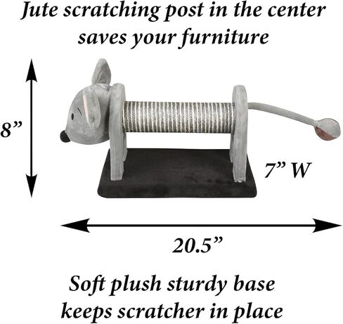 عمود الخدش للقطط على شكل فأر عمودي مع ذيل كروي زنبركي من ايتنا كيتن in Kuwait