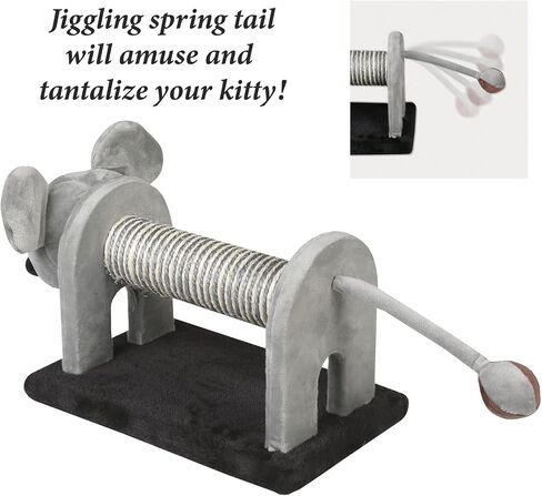 عمود الخدش للقطط على شكل فأر عمودي مع ذيل كروي زنبركي من ايتنا كيتن in Kuwait