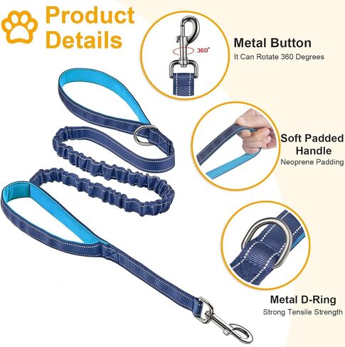 DAGANXI Dog Collar Adjustable Soft Neoprene Padded Breathable Reflective Strip Nylon Collar for Small Medium Large Dogs, with Airtags Case and Dog Poop Bags Dispenser (Large, Red/Black) in Kuwait
