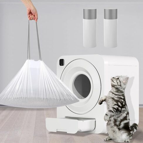 bebeblue Self-cleaning Cat Litter Box Replaced Liners, Cat Litter Box Waste Bags,Extra Thick and Strong Drawstring Pet Poop Bags,28 x 16 Inches(2 Packs/20 Counts) in Saudi Arabia