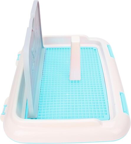 Indoor Dog Potty Tray, Miniature Poodle Dog Pad Holder Tray, Puppy Training Anti Slide Plastic Potty Tray Dog Toilet, Dog Litter Box for Small and Medium Dogs (Black) in Saudi Arabia