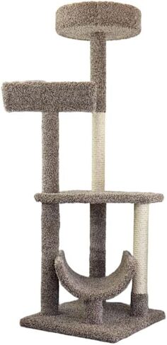 New Cat Condos 190121-Brown Cat Climbing Tree in Kuwait