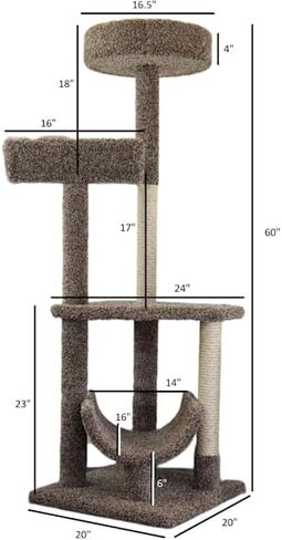 New Cat Condos 190121-Brown Cat Climbing Tree in Kuwait