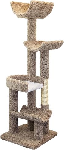 New Cat Condos 190121-Brown Cat Climbing Tree in Kuwait