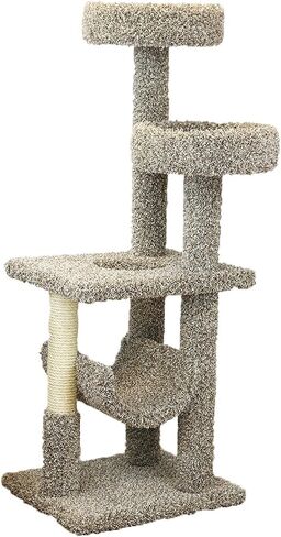 New Cat Condos 190121-Brown Cat Climbing Tree in Kuwait