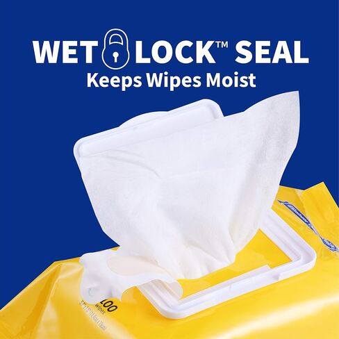 Wet Ones for Pets Desmellizing Multi-Purpose Dog Wipes with Baking Soda Dog Desmellizing Wipes for All Dogs in Tropical Splash Scent, Wet Ones Wipes for Desmellizing Dogs (Pack of 12,1200 Count Total) in Saudi Arabia