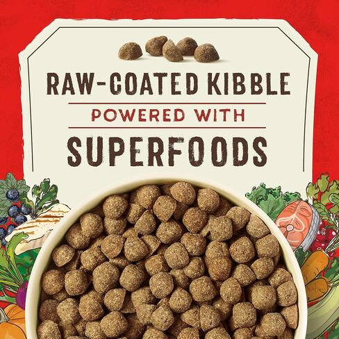 Stella & Chewy's SuperBlends الحبوب الصحية المطلية الخام وصفة السمك الأبيض وسمك السلمون البرية مع الأطعمة الفائقة، 3.5 رطل. حقيبة in Kuwait